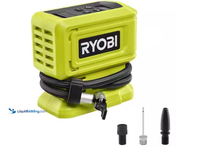 Lot 49-1576680 - RYOBI ONE+ 18V Cordless High Pressure Inflator (Tool Only) Model # PCL001B, Unused  Ref#AHDSB0205