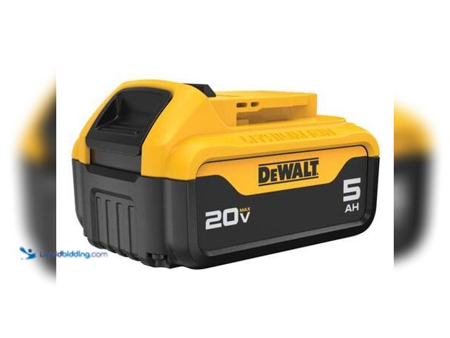 Lot 49-5554173 - DEWALT 20V MAX Premium Lithium-Ion 5.0Ah Battery Pack Model # DCB205
