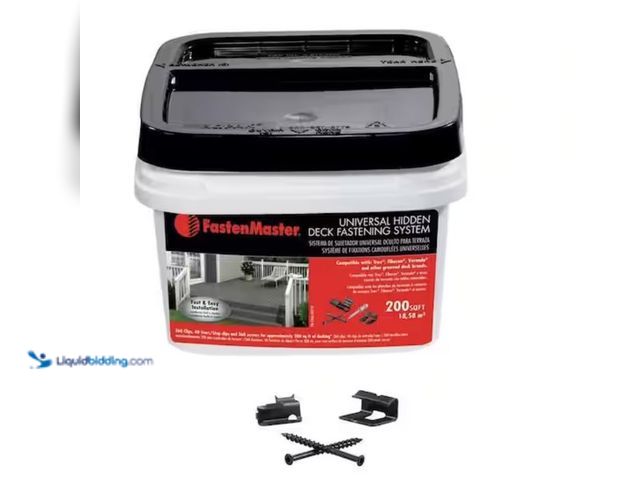 Lot 49-2020945 - FastenMaster Universal Hidden Deck Fastening System – Stainless steel hidden deck screws and clips –...