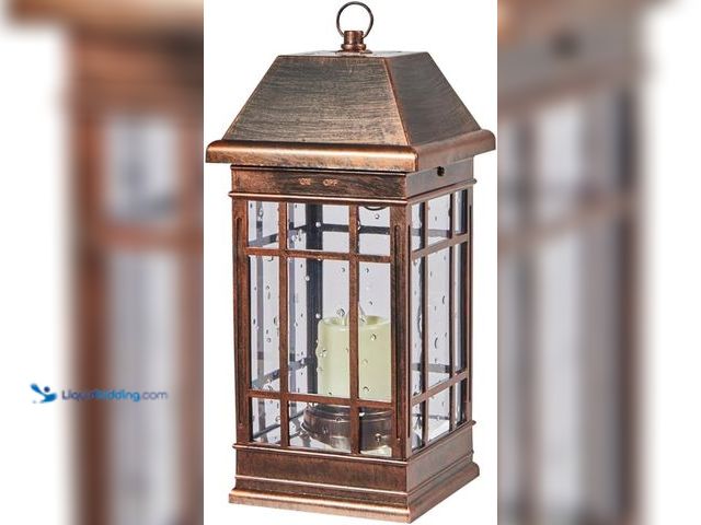 Lot 49-5538563 - Smart Solar 3960KR1 San Rafael II Solar Mission Lantern Illuminated by 2 High Performance Warm White...