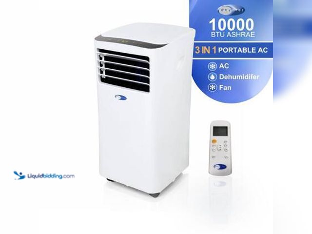 Lot 49-3564888 - Whynter 7,000 (DOE) BTU Portable Air Conditioner Cools 300 sq. ft. with Dehumidifier, Remote, and Fi...