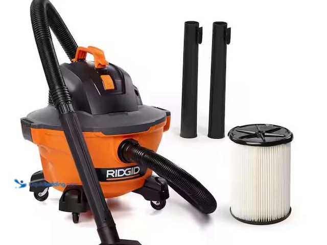 Lot 49-5460689 - RIDGID
6 Gal. 3.5 Peak HP NXT Shop Vacuum Wet Dry Vac with General Debris Filter, Locking Hose and ...