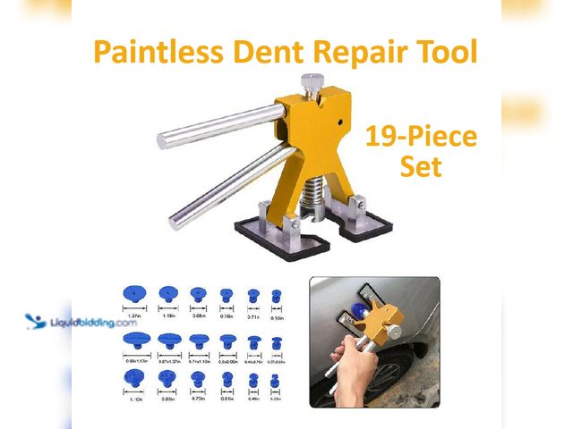 Lot 49-1820426 - Paintless Dent Repair Tool 19 Piece Set - NEW - Repair dents on metal surfaces without damaging the ...
