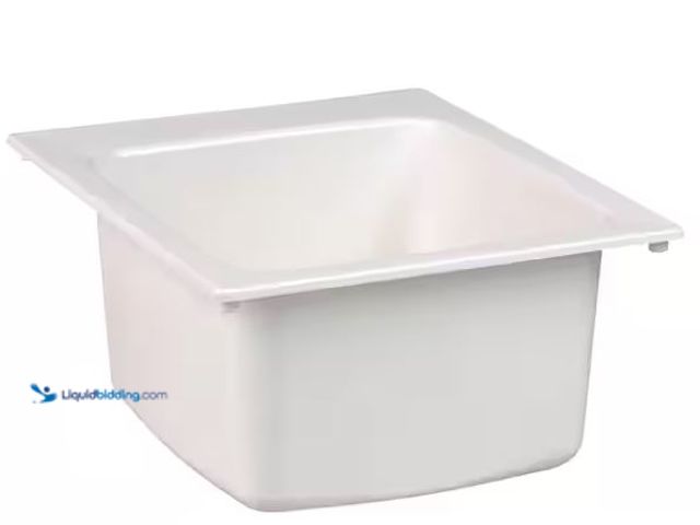 Lot 49-5478547 - MUSTEE
17 in. x 20 in. Fiberglass Self-Rimming Utility Sink in White Internet # 202041449
Model # ...