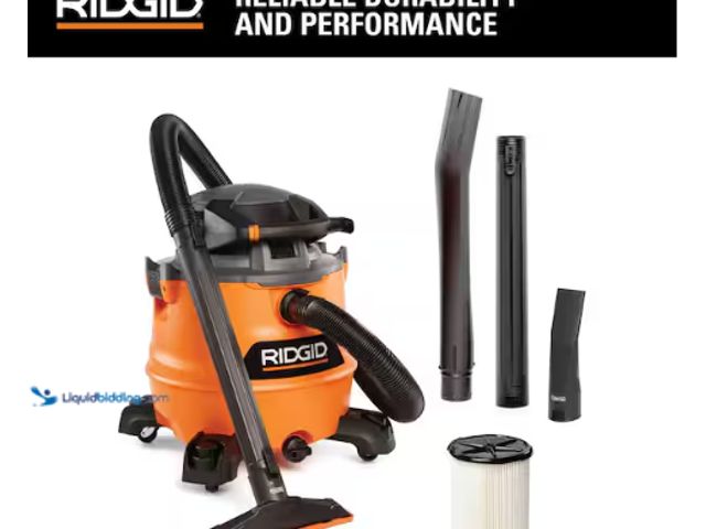 Lot 49-1636799 - RIDGID 16 Gal. 6.5 Peak HP NXT Shop Vacuum Wet Dry Vac with Detachable Blower, Filter, Locking Hose ...