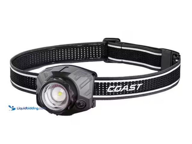 Lot 49-3614621 - Coast FL86R 1250 Lumens LED Rechargeable Headlamp Flashlight, Model # 31069, New.  Ref#RELIST