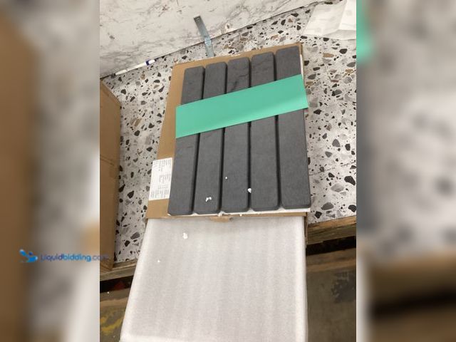 Lot 49-3528028 - Shushiyaju Dish Drying Mat Gray Marble Pattern. Item is used.