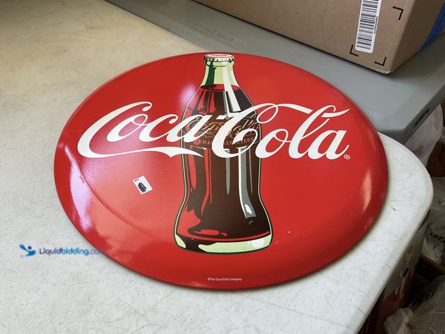 Lot 49-1971421 - Other NEW METAL COLLECTOR SIGN “COCA-COLA” MEASURES APPROXIMATELY 14 INCH IN DIAMETER