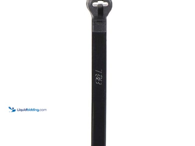 Lot 49-1622589 - Lot of (2) Thomas and Betts - Cable Tie,11" x 1/8", Black, 50 lb./ 1000 pk, Model # B0137TPD0W, Unus...