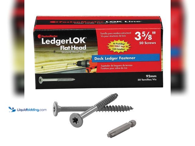 Lot 49-5449558 - FastenMaster
LedgerLOK Flat Head Structural Ledger Board Screws - 3-5/8 inch flat head wood screws ...