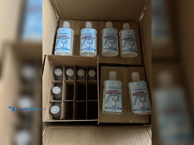 Lot 49-5270404 - 48 BOTTLES of Gel Hand Sanitizer ;  Alcohol + Vitamin E + Aloe ~$150 value!!!  48 eight ounce bottle...