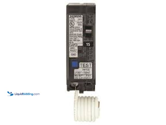 Lot 49-5483377 - Siemens 15 Amp 1 in. Single-Pole Combination AFCI Circuit Breaker RBPU. Model # US2:QA115AFCP. Unuse...