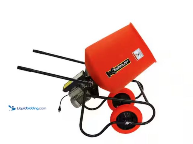 Lot 49-2006177 - KUSHLAN 3.5 cu. ft. 3/4 HP 120-Volt Motor Direct Drive Cement Mixer, Model # 350DD, MSRP $569.00, Ha...