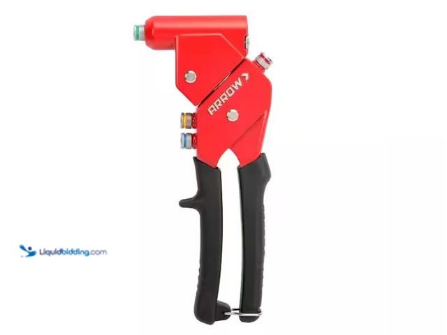 Lot 49-1550415 - Arrow 1-Handed Swivel Riveter Kit, Model # RT187SHK, Unused.  Ref#AHDPA1023