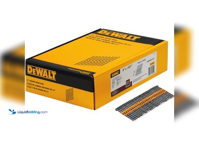 Lot 49-3564955 - DEWALT 3 in. x 0.131 in. Metal Framing Nails (2000 per Box). Model # DWRHS10D131. Unused