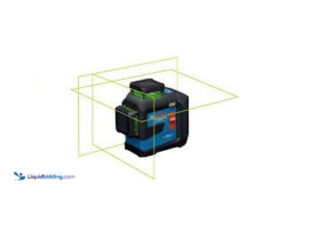 Lot 49-5483585 - Bosch 260 ft. Green Self Leveling Line Laser Level, Fine Adjustment Mount and Hard Carrying Case. Mo...