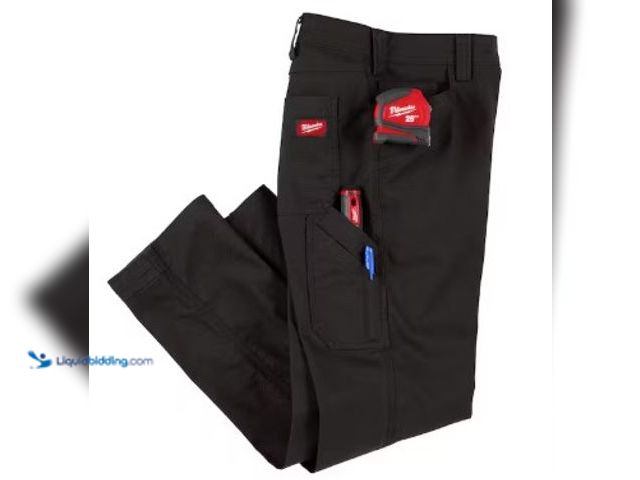 Lot 49-2022541 - Milwaukee Men's 34 in. x 32 in. Black Cotton/Polyester Work Pants with 7 Pockets, Model # M650B-3432...