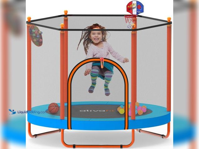 Lot 49-5554395 - Ativafit 60'' Rebounder Trampoline Indoor Outdoor for Kids Ages 1-8, 5 FT Recreational Toddler Tramp...