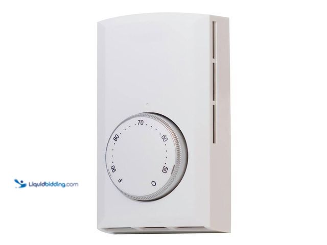 Lot 49-5449016 - (2) Cadet Double-pole 22 Amp Line Voltage 120/240/208-volt Mechanical Wall-mount Non-programmable Th...