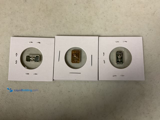 Lot 49-1830731 - LOT OF 3 .999 SILVER 1 GRAM BARS #COINS0219