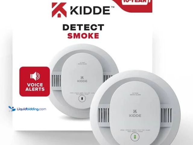 Lot 49-1514954 - Kidde DETECT Smoke Alarm 10-Year Battery Powered And Voice Alerts Model #21033065, Unused  Ref#HD072...