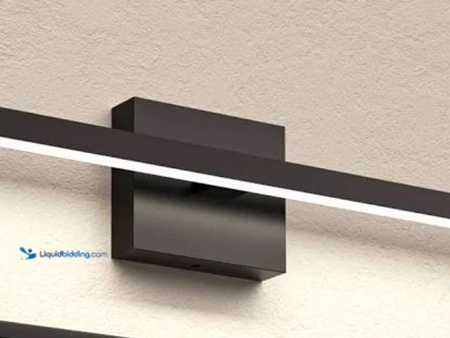 Lot 49-5490118 - NIORSUN 23.6 inch Black Bathroom Vanity Light Item is unused