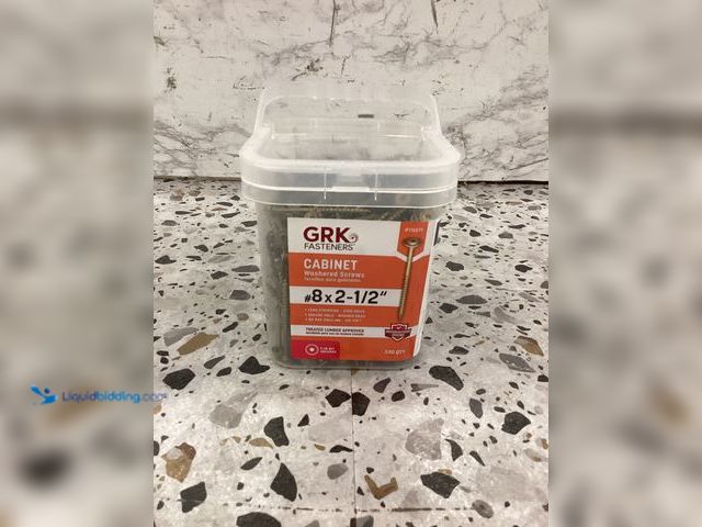 Lot 49-5452062 - GRK Fasteners
#8 x 2-1/2 in. Star Drive Washer Head Cabinet Wood Screw (330-Piece per Pack) SKU # 5...