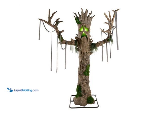 Lot 49-1532239 - Home Accents Holiday 9 ft. Gruesome Grounds Giant-Sized Color Changing LED Horrifying Hickory H7. Mo...