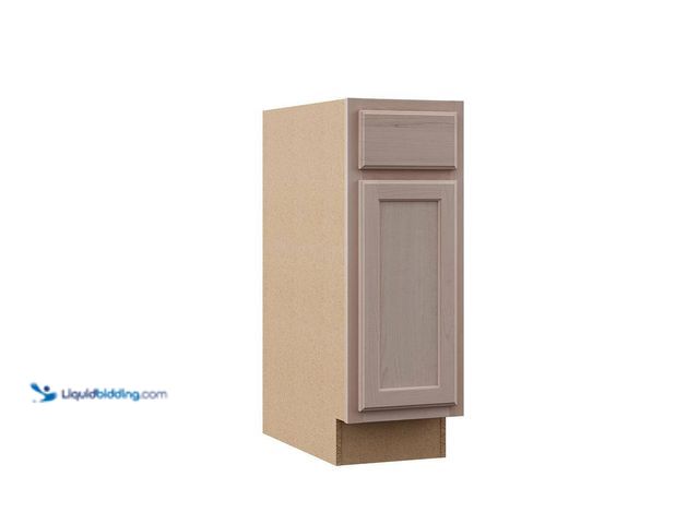 Lot 49-5412863 - Hampton Bay
12 in. W x 24 in. D x 34.5 in. H Assembled Base Kitchen Cabinet in Unfinished with Rece...