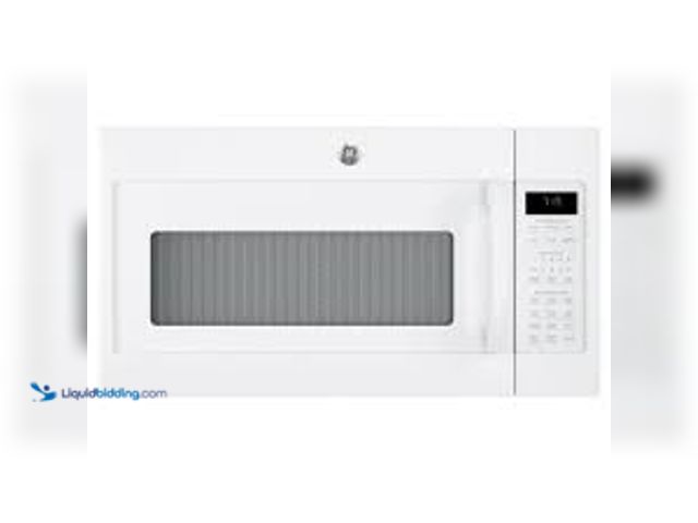 Lot 49-5448649 - GE 1.9 cu. ft. Over the Range Microwave with Sensor Cooking in White. Model # JVM7195DKWW. Unused