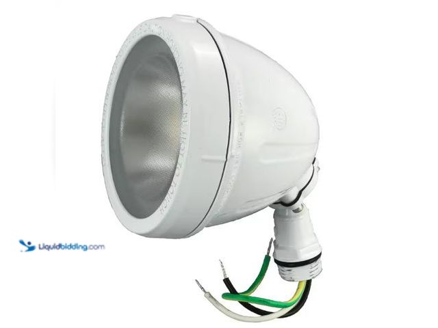 Lot 49-5543708 - QTY 2 -  Commercial Electric
14-Watt Hardwired White LED Landscape Flood Light Metal Spot Light, 11...