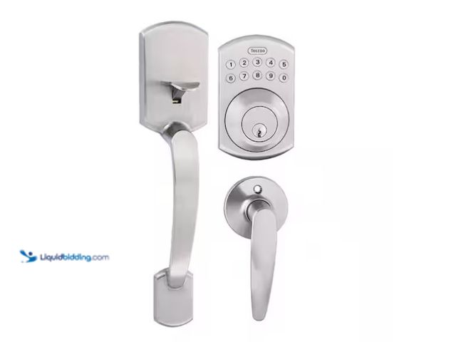 Lot 49-1571660 - TOLEDO Electronic Door Handle set, Model # V160ECO/CA-US15, Unused  Ref#LBRELIST