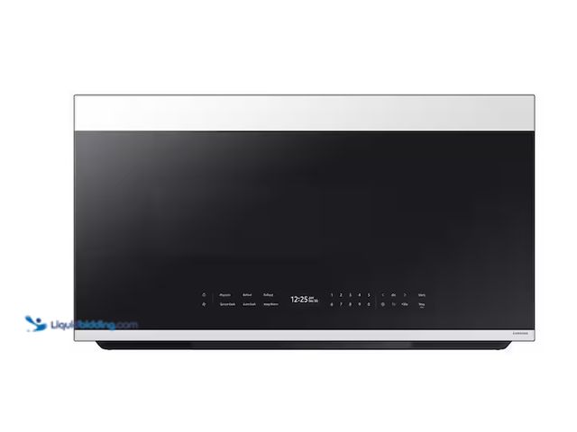 Lot 49-2025265 - Samsung - Bespoke 2.1 Cu. Ft. Smart Over-the-Range Microwave with Sensor Cooking and Auto Dimming Gl...
