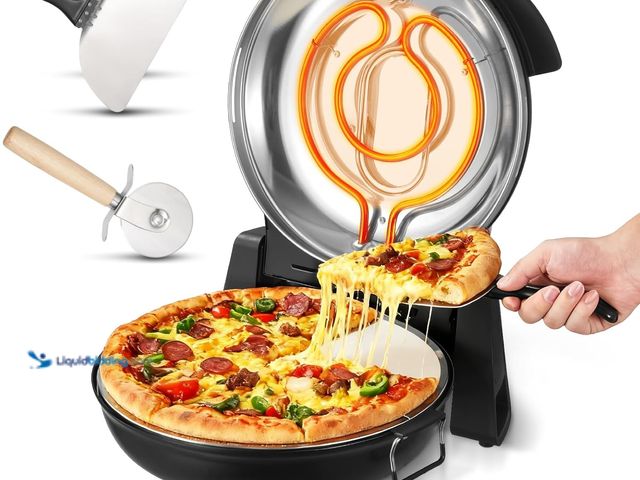 Lot 49-5489021 - VEVOR Indoor Pizza Oven, 12-Inch Electric Pizza Maker, 788°F Countertop Cooker with 5 Modes, 1200W D...