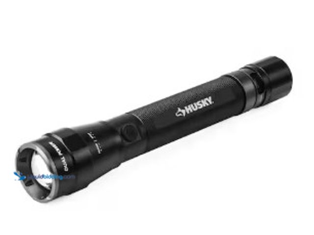 Lot 49-2022819 - Husky 7000-Lumens Dual Power LED Rechargeable Tactical Focusing Handheld Flashlight, Model # PVL-FLT...
