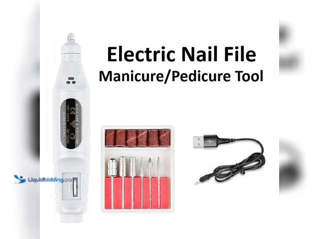 Lot 49-3481462 - Electric Nail File Manicure/Pedicure Tool White - NEW - Professional nail drill bit for acrylic nail...