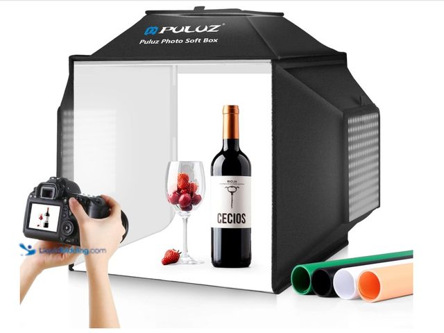 Lot 49-3431538 - PULUZ Portable Photo Studio Light Box, 16x16 inch Professional Dimmable Shooting Tent Kit Soft Box w...