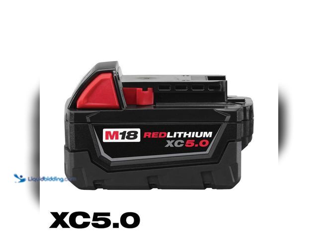 Lot 49-5435572 - Milwaukee
M18 18-Volt 5.0 Ah Lithium-Ion XC Extended Capacity Battery Pack (tested works) Used