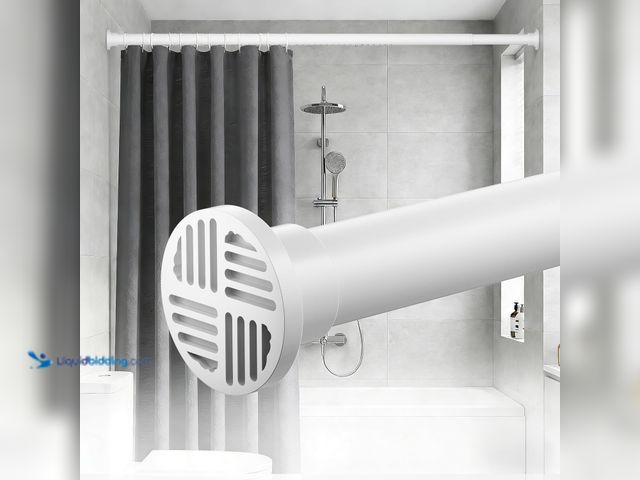 Lot 49-5553627 - No-Twist Shower Curtain Rod by EZFurni, 42–82 Inch Heavy Duty Tension Rod with Lock-In Stability, No...