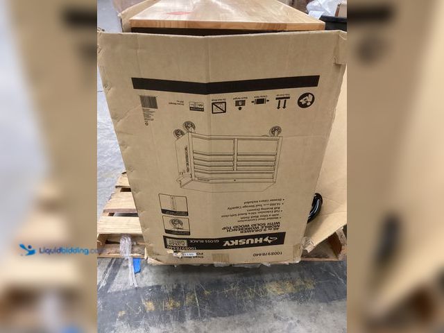 Lot 49-5486386 - Husky
Tool Storage 46 in. W x 18 in. D 9-Drawer Mobile Workbench Cabinet in Gloss Black Internet # ...