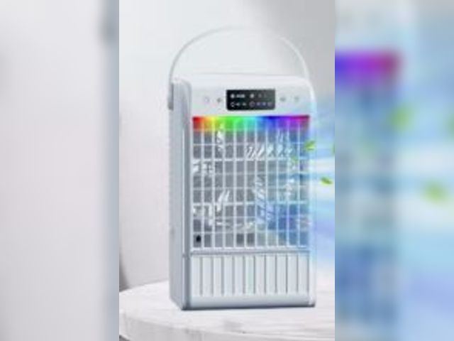Lot 49-5436434 - Portable Air Conditioner Fan Evaporative Air Cooler Air Conditioner Humidifier with 3 Speed 7 Color ...