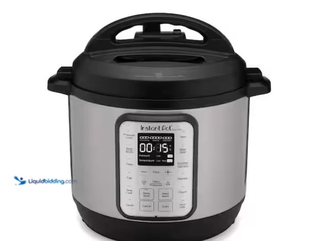 Lot 49-1515955 - Instant Pot 6 qt. Duo Plus Stainless Steel Electric Pressure Cooker, Model # 112-0156-01, New.  Ref#...