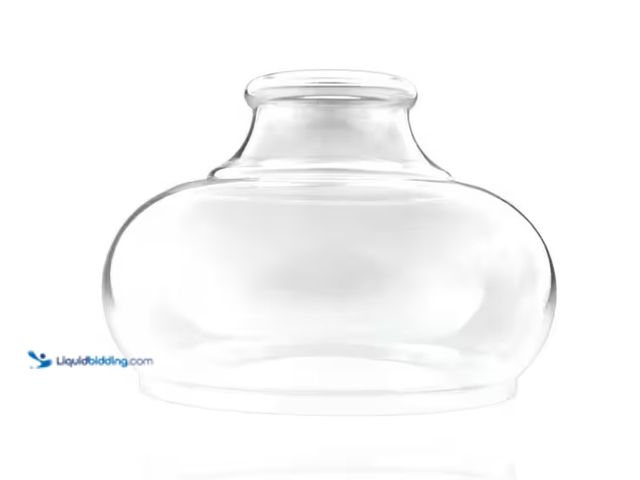 Lot 49-1575366 - Kira Home Harlow 6 in. Clear Glass Bell Pendant Shade with 1.625 in. Neckless Fitter, Model # RV-GL6...