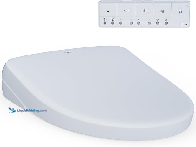 Lot 49-3516939 - TOTO SW4736AT40#01 WASHLET+ Electronic Bidet Toilet Seat, Elongated, Cotton White (UNUSED)