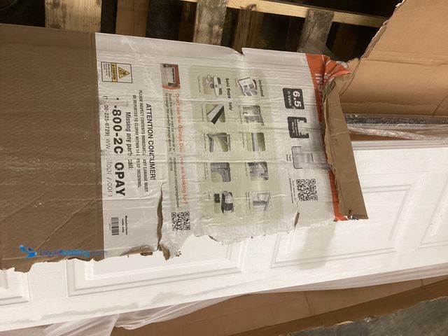 Lot 49-5486450 - Clopay 3 Layer Insulated Garage Door (White) Item is unused with scuffs