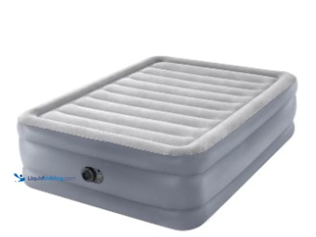 Lot 49-2025475 - Intex 20" Queen Dura-Beam Deluxe Raised Air Bed Mattress with Built-in Pump, Model # 213636126, MSRP...