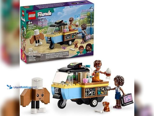 Lot 49-5448319 - LEGO Friends Mobile Bakery Food Cart Playset, Cooking Toy for Pretend Play, Small Gift for Kids, Gir...