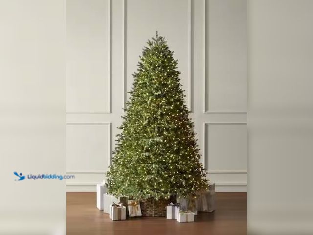 Lot 49-1540630 - Home Decorators Collection 7.5 ft. Elegant Twinkling Grand Fir LED Pre-Lit Artificial Christmas Tree...