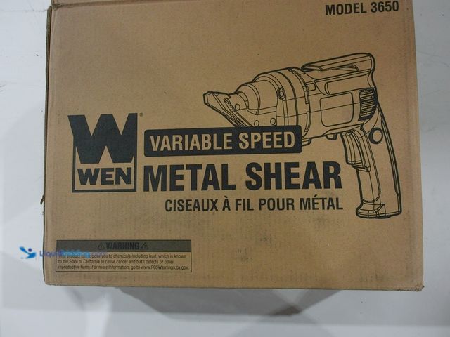 Lot 49-2006000 - WEN Metal Shear, Swivel Head, Variable Speed, 18-Gauge, 4-Amp (3650), Model # B01M5G99E7, Unused, Ha...