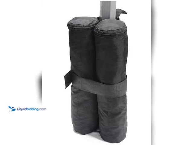 Lot 49-2006595 - Lot of (3) 4-packs of King Canopy Weight Bags for Instant Pop Up Canopy, Sand Bags, Leg Weight, Blac...